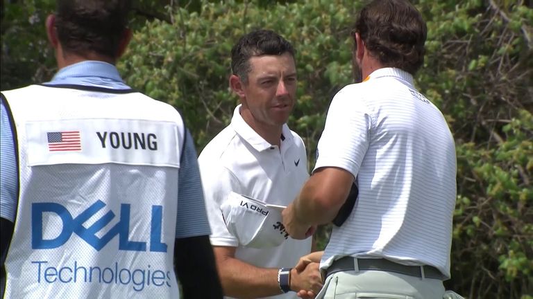 Highlights of McIlroy's semi-final exit in the WGC Match Play as Cameron Young reached the final