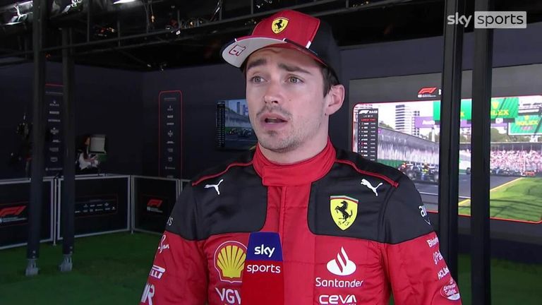 Ferrari's Charles Leclerc was left frustrated after being taken out by Lance Stroll on the opening lap of the Australian Grand Prix