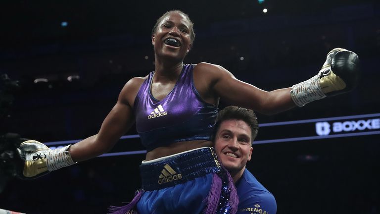 Caroline Dubois wins via fifth-round stoppage PIC LAWRENCE LUSTIG