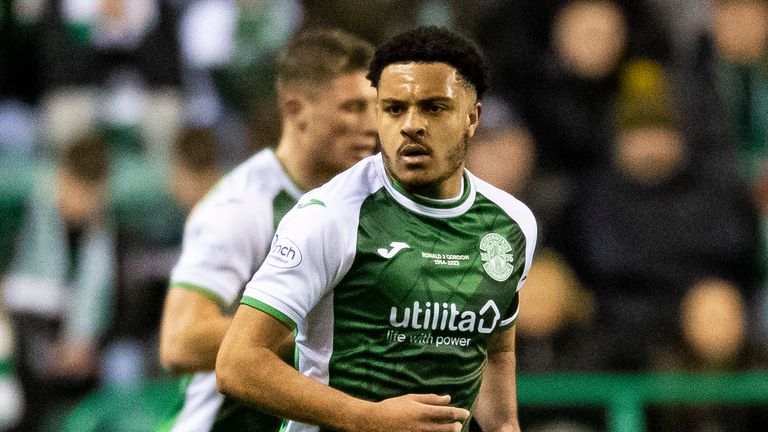 CJ Egan-Riley was one of four January signings at Hibs