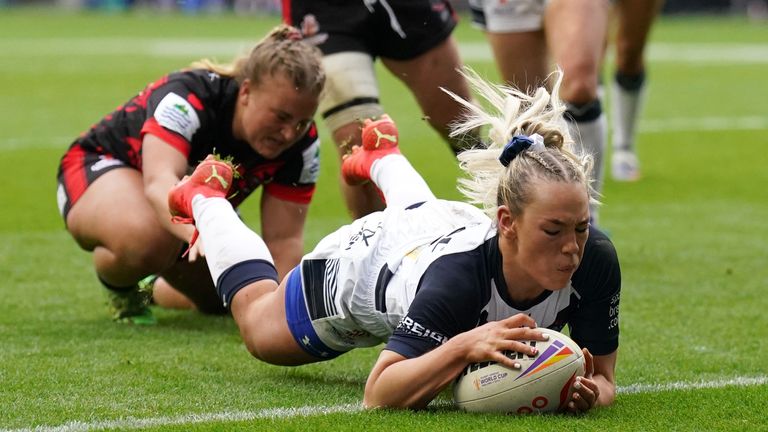 Dodd scored two tries for England at the 2021 Rugby League World Cup