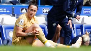 Read more about the article Lucy Bronze: Barcelona manager Jonatan Giraldez says defender ‘feeling much better’ after hobbling off with knee injury against Chelsea | Football News