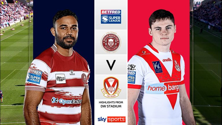 Highlights of the Betfred Super League match between Wigan Warriors and St Helens