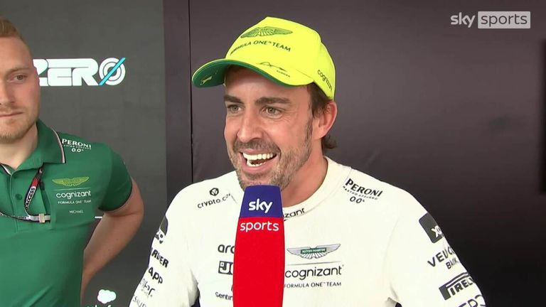 Fernando Alonso says his Aston Martin team can be happy with qualifying in second place for the Monaco Grand Prix