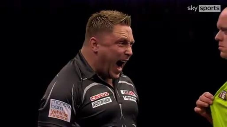 Gerwyn Price hit two nine-dart finishes in one night during the 2022 Premier League in Belfast