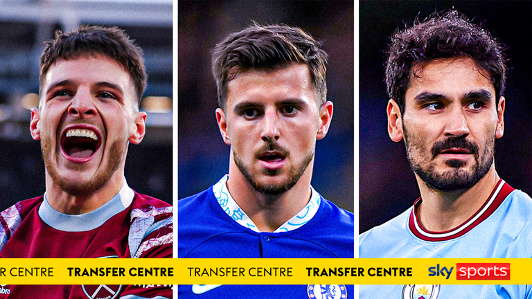 Declan Rice, Mason Mount, Ilkay Gundogan