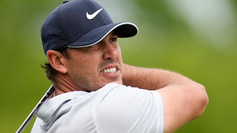 Brooks Koepka holds a one-shot lead at the PGA Championship