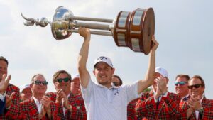 Read more about the article PGA Tour: Emiliano Grillo wins play-off to claim Charles Schwab Challenge as Harry Hall misses out | Golf News