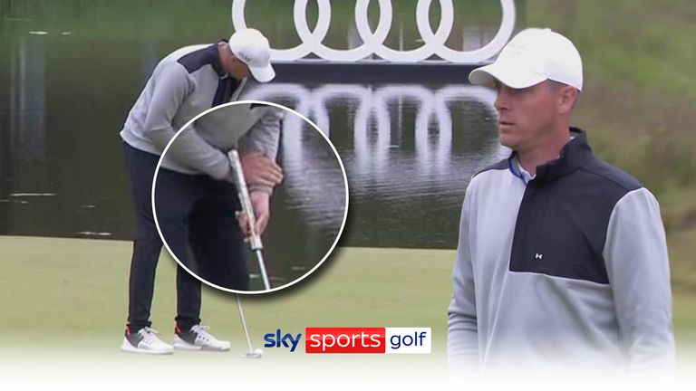 Sven Maurits was spotted using a very unconventional putting grip during the KLM Open in Copenhagen, Denmark