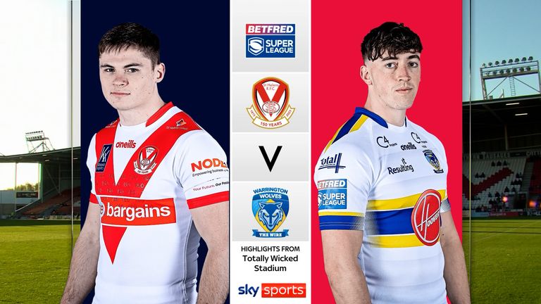 Highlights of the Betfred Super League match between St Helens and Warrington Wolves