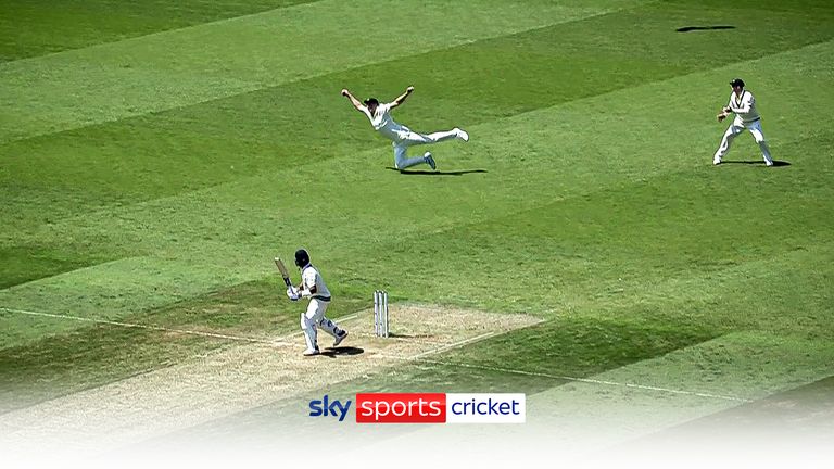 Cameron Green pulls off a stunning catch against India