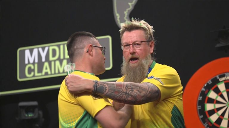 Check out the best of the action from Day One of the World Cup of Darts in Frankfurt