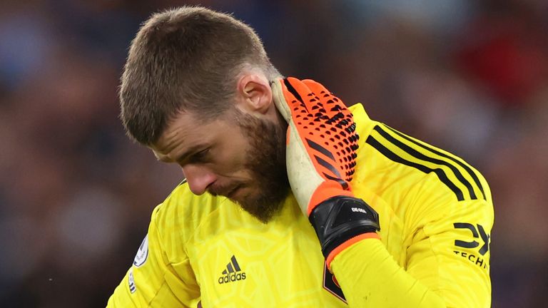 David De Gea shows his dejection