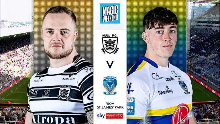 Highlights from the Magic Weekend Super League clash between Hull FC and Warrington Wolves.