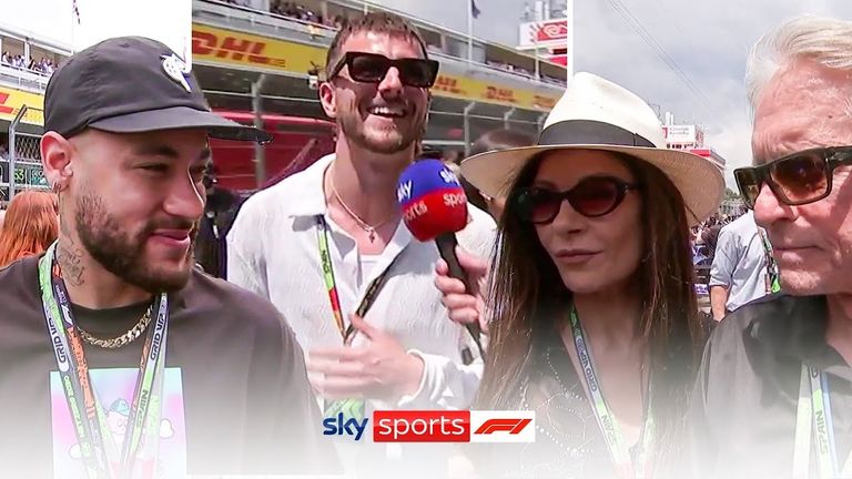 Sky F1&#39;s Martin Brundle catches up with Neymar, Mason Mount, Ben Chilwell, Michael Douglas, Catherine Zeta-Jones and more ahead of the Spanish GP.