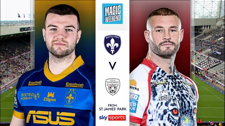 Highlights from the Magic Weekend Super League clash between Wakefield Trinity and Leigh Leopards.