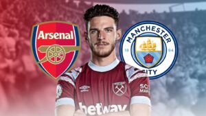 Read more about the article Declan Rice: Manchester City pull out of race to sign West Ham midfielder after Arsenal submit £105m bid | Transfer Centre News