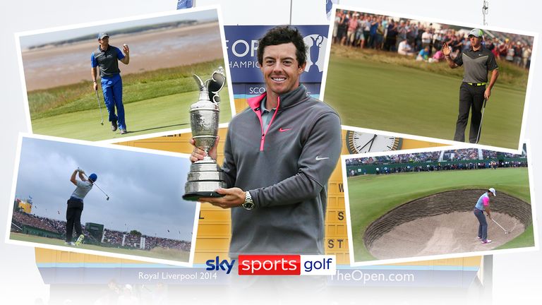 A look at Rory McIlroy's best shots from his 2014 Open Championship win at this year's venue, Royal Liverpool