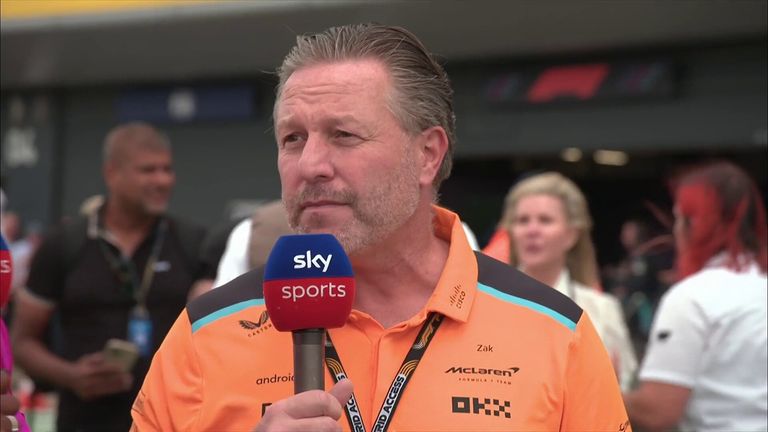 McLaren boss Zak Brown was thrilled after Lando Norris finished second and Oscar Piastri came fourth at the British Grand Prix