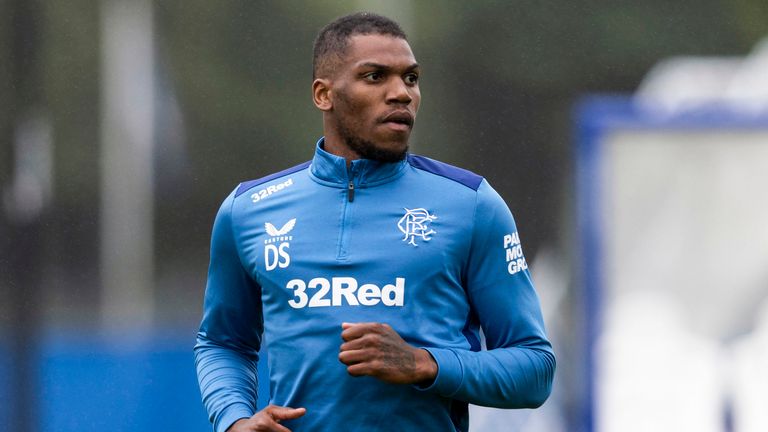 GLASGOW, SCOTLAND - JULY 04: Dujon Sterling during a Rangers training session at the Rangers Training Centre on July 04, 2023, in Glasgow, Scotland. (Photo by Craig Foy / SNS Group)