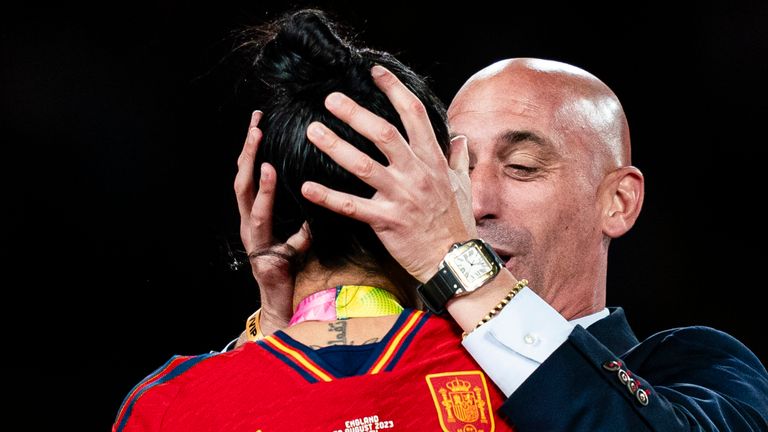 Luis Rubiales faced widespread criticism for kissing Jenni Hermoso after Spain&#39;s Women&#39;s World Cup win over England on Sunday