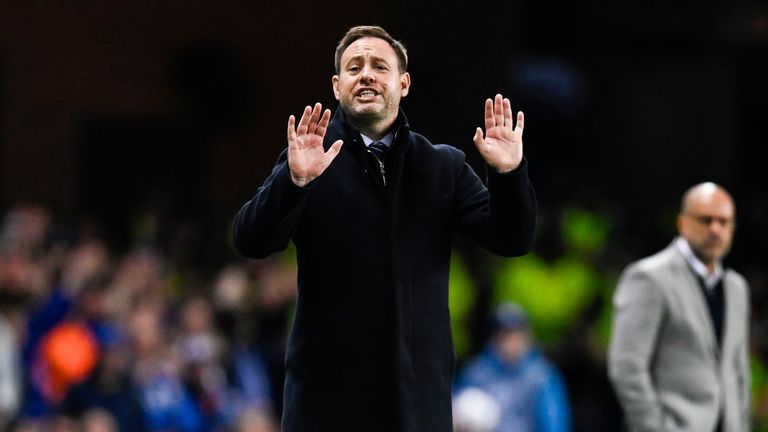 GLASGOW, SCOTLAND - AUGUST 22: Rangers manager Michael Beale during a UEFA Champions League play-off round first leg match between Rangers and PSV Eindhoven at Ibrox Stadium, August 22, 2023, in Glasgow, Scotland. (Photo by Rob Casey / SNS Group)