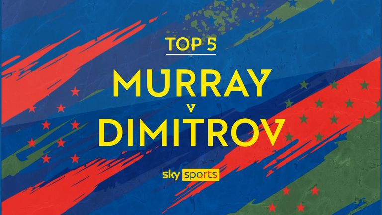 Check out Andy Murray and Grigor Dimitrov&#39;s top shots from their second round meeting at the US Open.