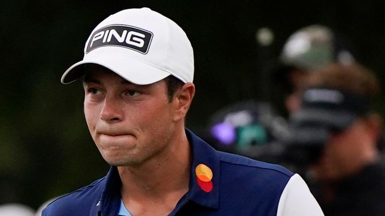 Viktor Hovland held off the challenge of Xander Schauffele to win the FedEx Cup