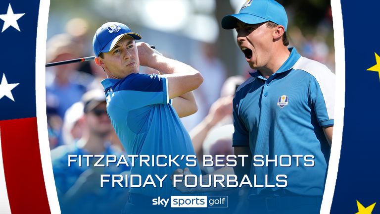 A look at the best of Matt Fitzpatrick in the Friday fourballs, including three consecutive birdies and a brilliant eagle on route to a dominant win with partner Rory McIlroy. 