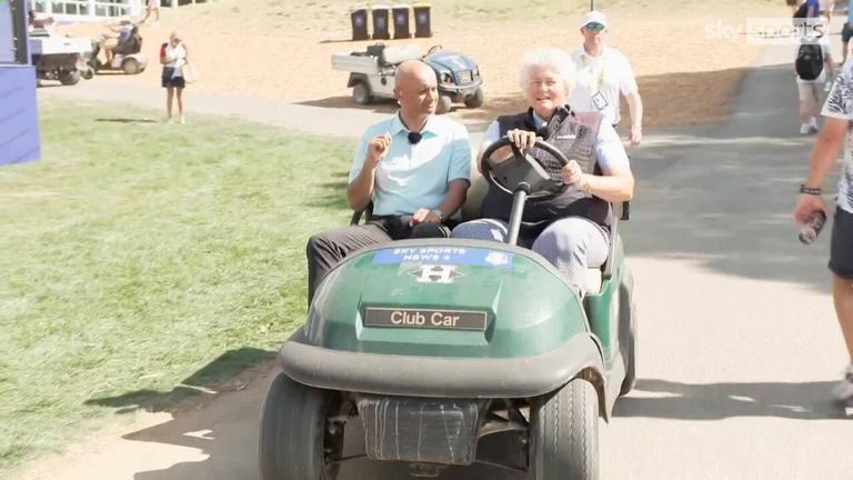 Dame Laura Davies joins Dharmesh Sheth on the 18th hole of the Marco Simone course where she predicts there will be a nail-biting finish to this year's Ryder Cup