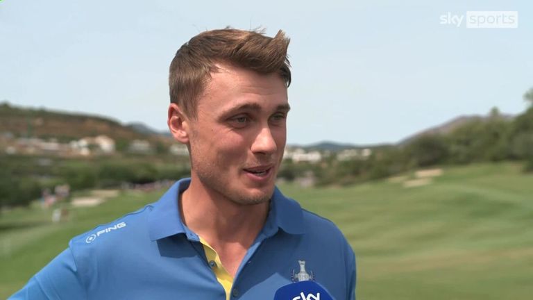 Ludvig Åberg says he will feed off the energy at the Solheim Cup as he prepares to compete in the Ryder Cup