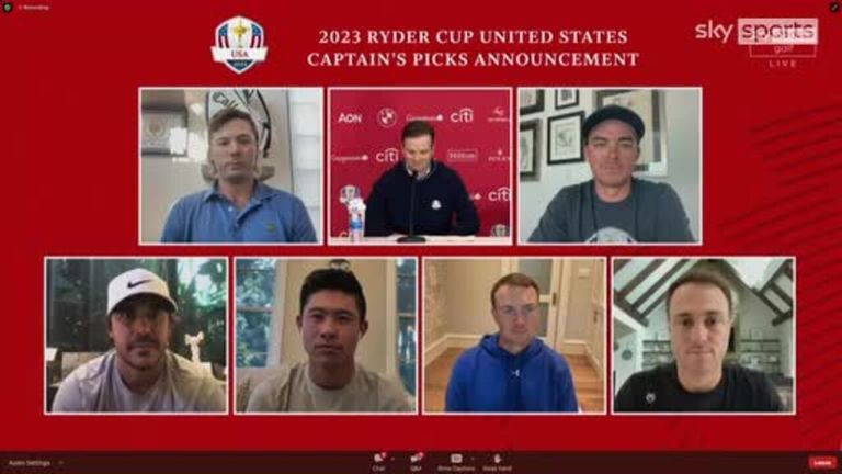 US Ryder Cup captain Zach Johnson reveals his six wildcard picks for this year's competition