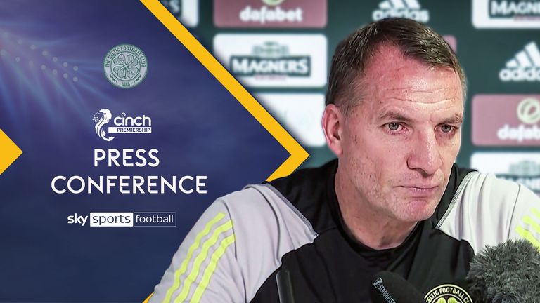 Brendan Rodgers speaks to the media