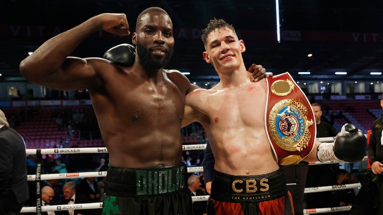 BEN SHALOM...S BOXXER FIGHT NIGHT.OKOLIE v BILLAM-SMITH.27/05/2023 VITALITY STADIUM.PIC LAWRENCE LUSTIG/BOXXER.(PICS FREE FOR EDITORIAL USE ONLY).LAWRENCE OKOLIE v CHRIS BILLAM-SMITH.WBO WORLD CRUISERWEIGHT CHAMPIONSHIP.LAWRENCE OKOLIE v CHRIS BILLAM-SMITH