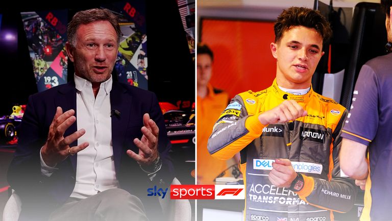 Red Bull boss Christian Horner admits 'big talent' Lando Norris is one of a number of drivers they are keeping 'an eye on'.