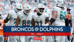 Read more about the article Broncos 20-70 Dolphins | Miami score most points in a game since 1966!