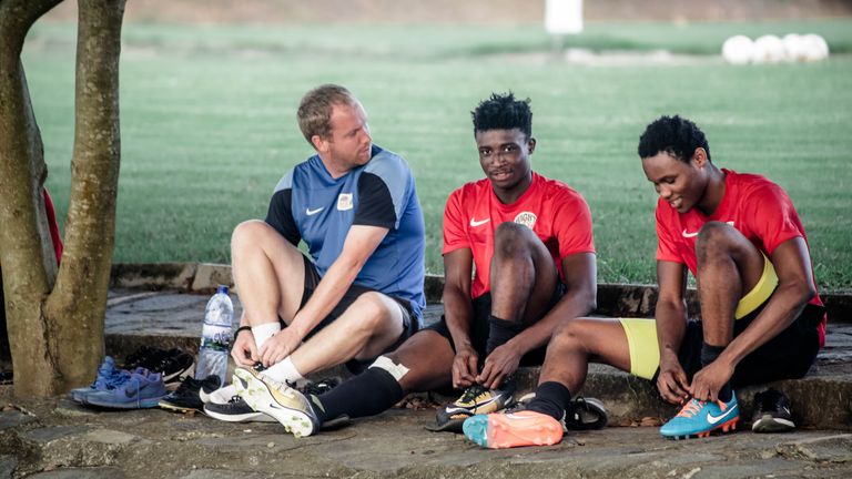 Mohammed Kudus at the Right to Dream Academy in Ghana