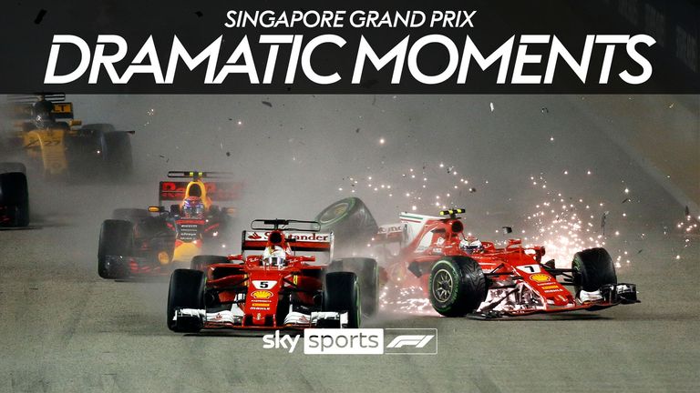 Look back at some of the most dramatic moments to have taken place at the Singapore Grand Prix