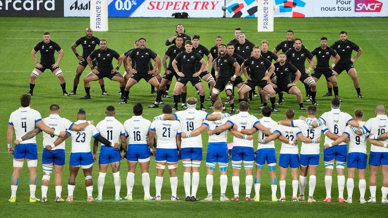 The victory moved New Zealand above Italy in the Pool A standings, below France