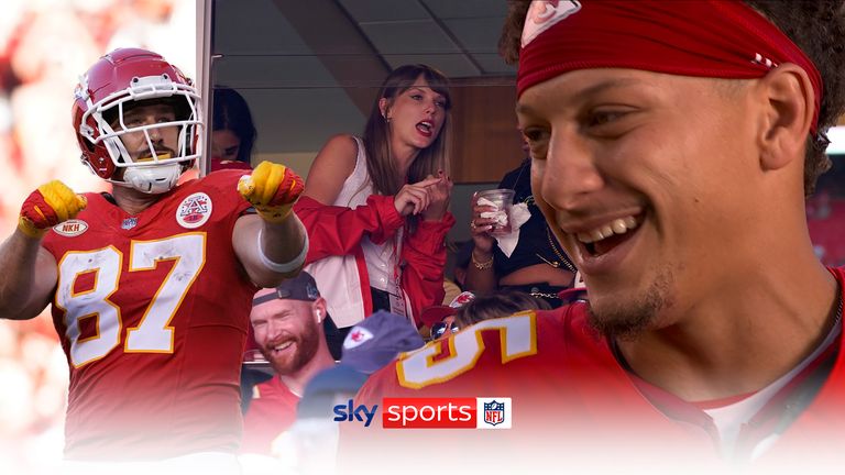 Kansas City Chiefs' Patrick Mahomes reveals he was aware Taylor Swift was in attendance at Arrowhead and joked it was the reason he found Travis Kelce for a touchdown