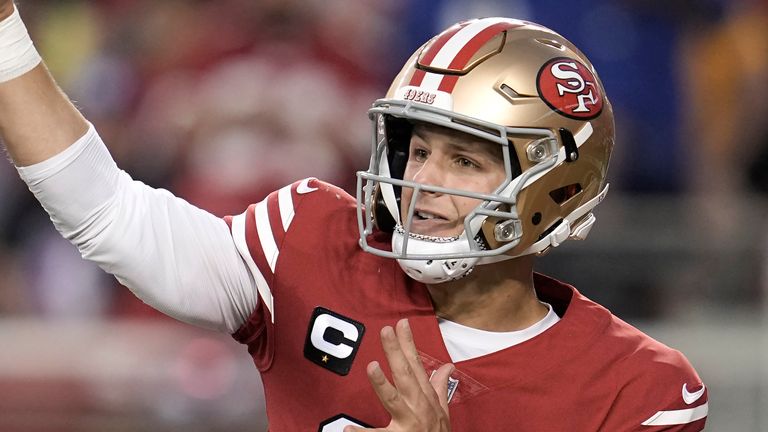 San Francisco 49ers quarterback Brock Purdy is in concussion protocol 