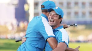 Read more about the article Ryder Cup: Team Europe go 4-0 up over Team USA after historic Friday foursomes sweep in Rome | Golf News