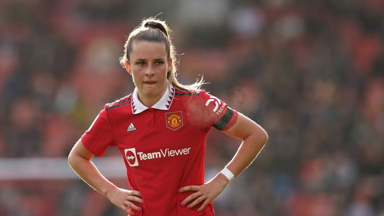 Manchester United&#39;s Ella Toone during the Barclays Women&#39;s Super League match at Leigh Sports Village, Leigh. Picture date: Sunday February 5, 2023.