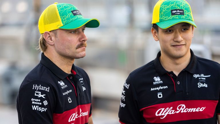 Zhou Guanyu and Valtteri Bottas will spend a third season together at Alfa Romeo