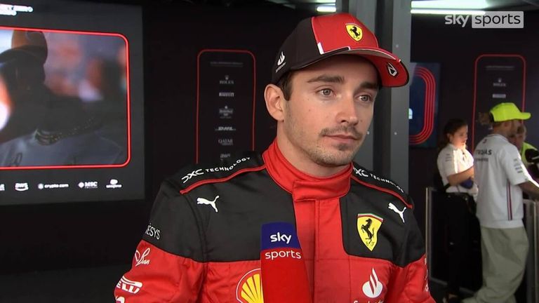 Charles Leclerc said he couldn't do anything to avoid a collision with Sergio Perez on the opening lap of the Mexico City Grand Prix.