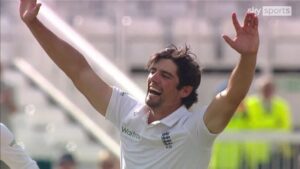 Read more about the article 'He is loving it!' | Cook's first and only Test wicket!