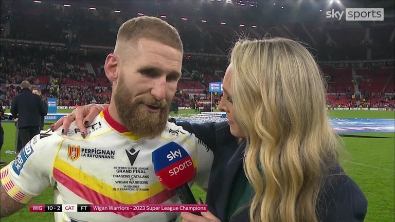 An emotional Sam Tomkins says he 'lived his dream' after playing his last game in Catalans Dragons' defeat in the Super League Grand Final against Wigan Warriors