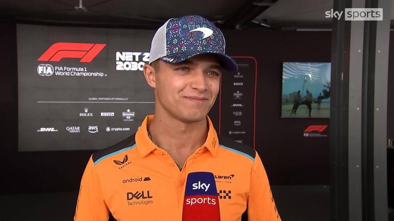 A slightly surprised Lando Norris reflects on the Austin disqualifications and admits he hoped more cars were checked.