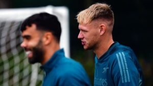 Read more about the article Aaron Ramsdale: Arsenal goalkeeper says focus on battle with David Raya is “strange” | Football News