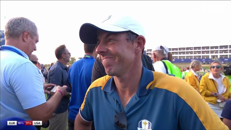 Rory McIlroy reflects on Team Europe's journey to victory at the Ryder Cup and how much the win means to him.